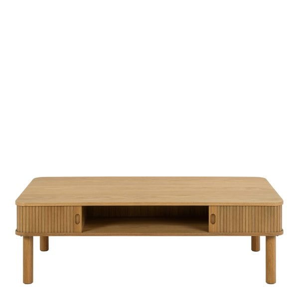 Furniture To Go Langley Coffee Table Sliding door in Oak