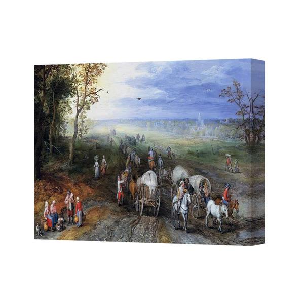Benjamin Tate Design Canvas Print Historical Landscape With Carriages And Figures 4325