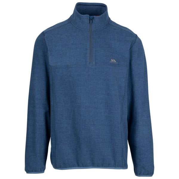 Trespass Mens Mindel Fleece Top - Blue Melange - 