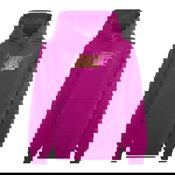 Nike Childrens/Kids Club Fleece Hoodie - Pink - 