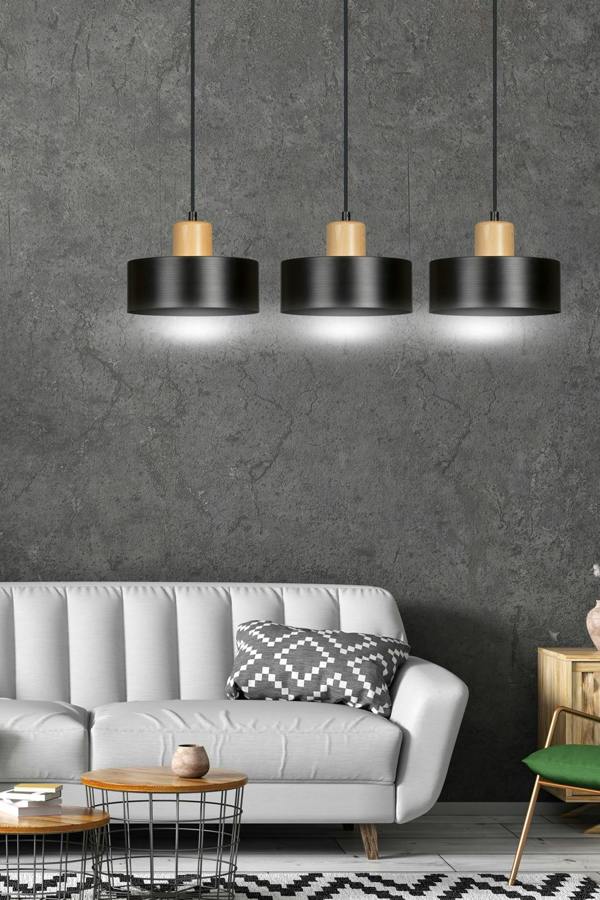Emibig TORIN Pendant lamp  3 x E27 Black