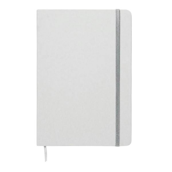 MidOcean Route White A5 Notebook - Silver/White - 