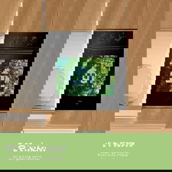 Living and Home 60L Mechanical Control Built-in Electric Fan Oven with Air Fry Function