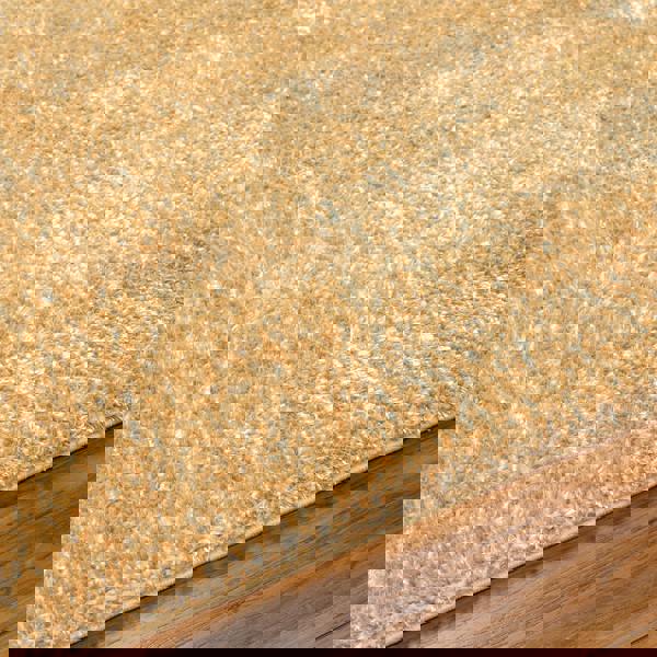 Livabliss Cloudy Shag-Solid Color Yellow Plush Soft Pile Rug