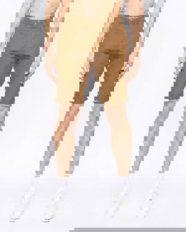 Crosshatch Sinwood Chino Shorts Cinnamon