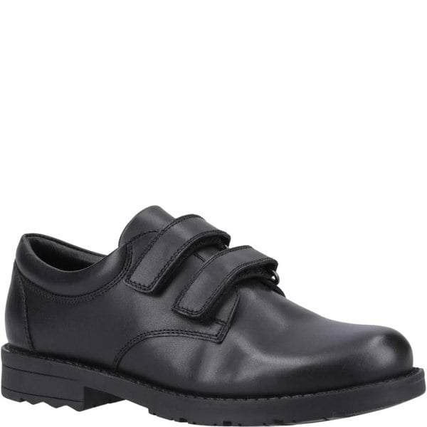 Hush Puppies BARRY Boys Leather School Shoes Black