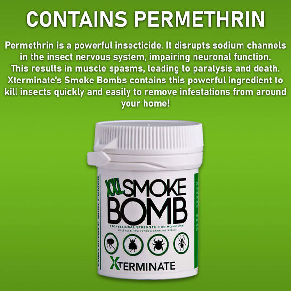 Xterminate XXL Smoke Bomb Insect Killer Fogger Fumer for Bed Bugs