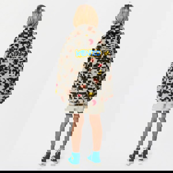 KENZO KIDS KENZO Girls Faux Fur Coat in Multicolour