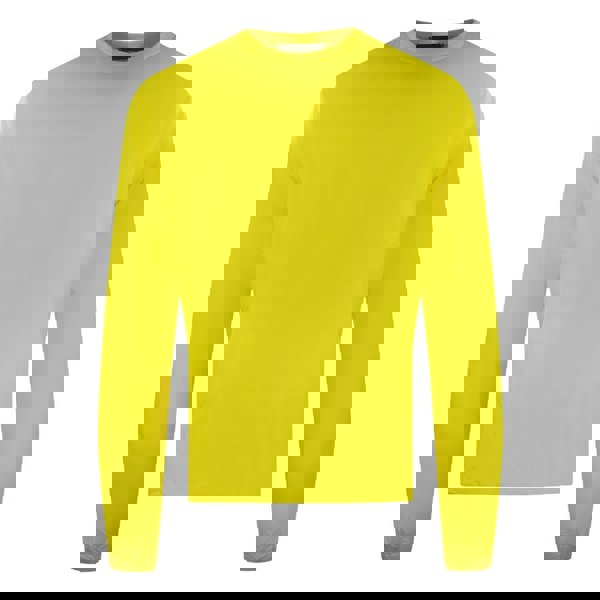 Dsquared2 Large Logo On Back Yellow Long Sleeve T-Shirt