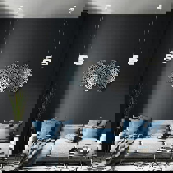 Milagro Ring LED Pendant Lamp Circular White With Built In Light Source