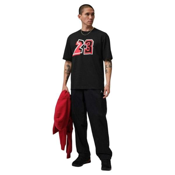 Nike Mens 23 Graphic Print T-Shirt - Black/White - 