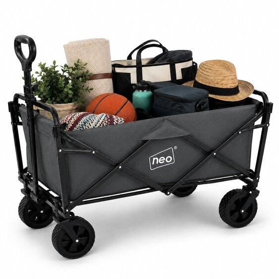 Neo Direct Neo Grey Folding Wagon Garden Cart 138L 120kg