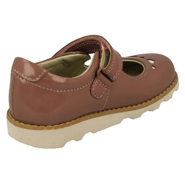 Clarks Girls Clarks  Heart Detailed Mary Jane Style Shoes Crown Jane