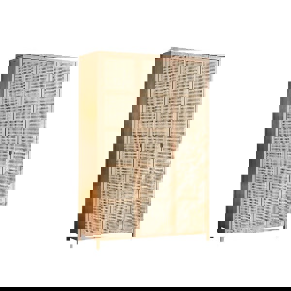 Cameron Rattan Wardrobe, Solid Wood-Rit Concept-Rit Concept