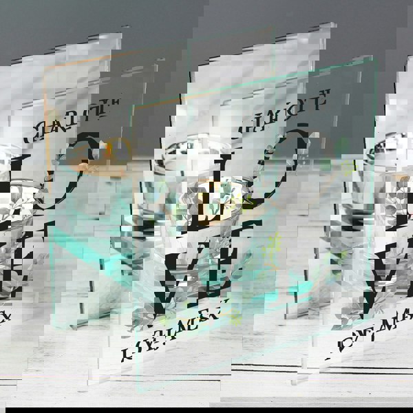 Personalised Memento Company Personalised Wedding Mirrored Glass Tea Light Holder