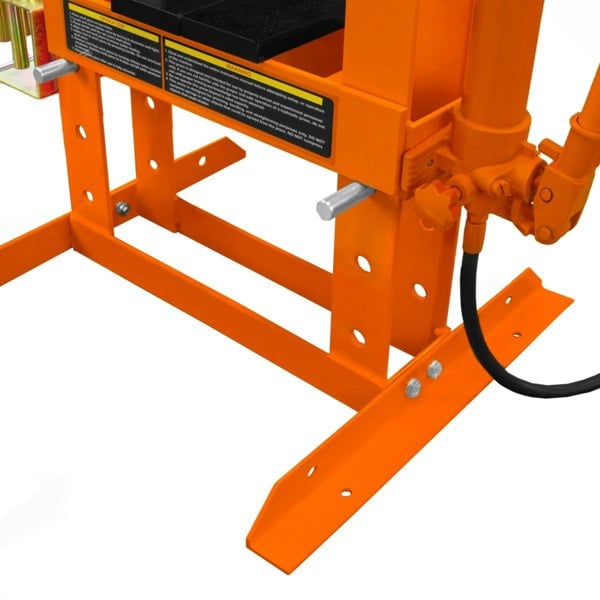 T-mech Hydraulic Shop Press with Gauge – 10 Tonne