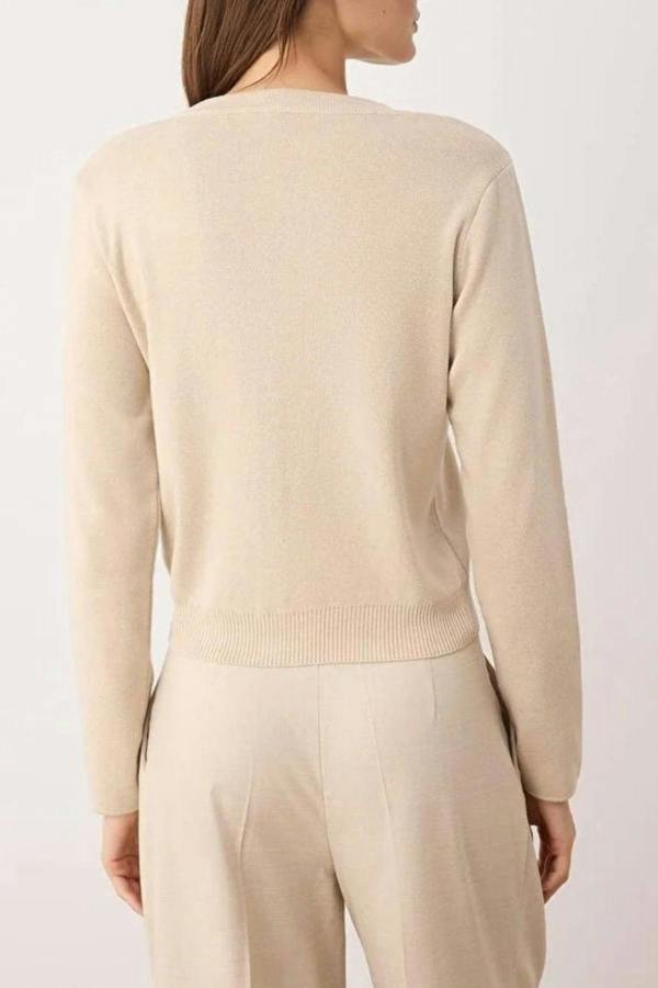 WOVCOR Basic Knit Cardigan with Button Details