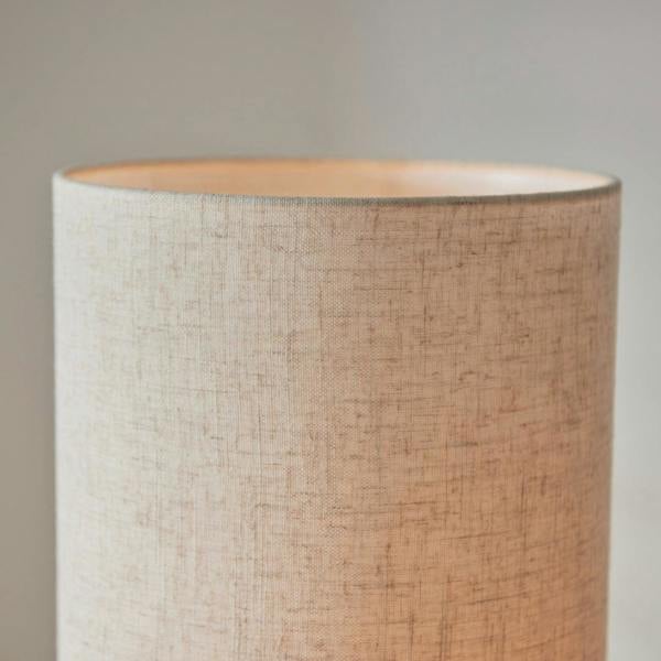 Pagazzi Lighting Buxton Natural Faux Linen Column Floor Lamp