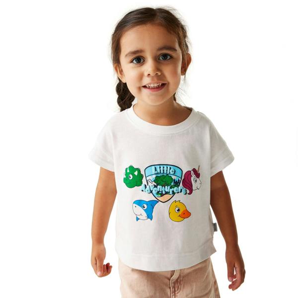 Regatta Childrens/Kids Little Adventurers Animals T-Shirt - White - 