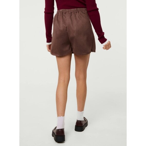 Pink Vanilla Suede Skort Slit Skirt