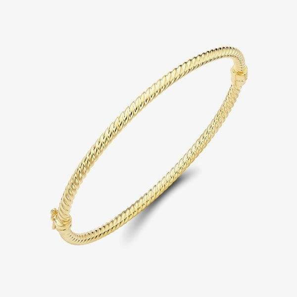 T. H. Baker 9ct Yellow Gold Twisted Bangle 111225147588