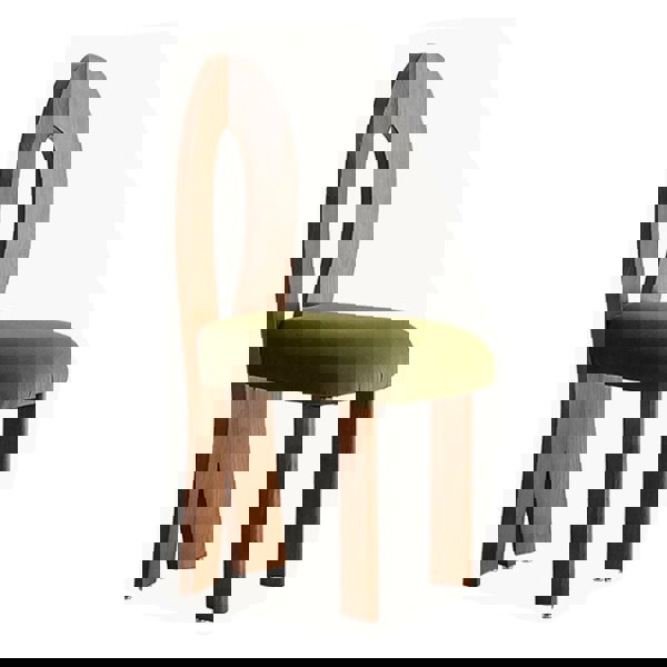 Caradoc Mermaid Dining Chair, Oak & Velvet-Rit Concept-Rit Concept