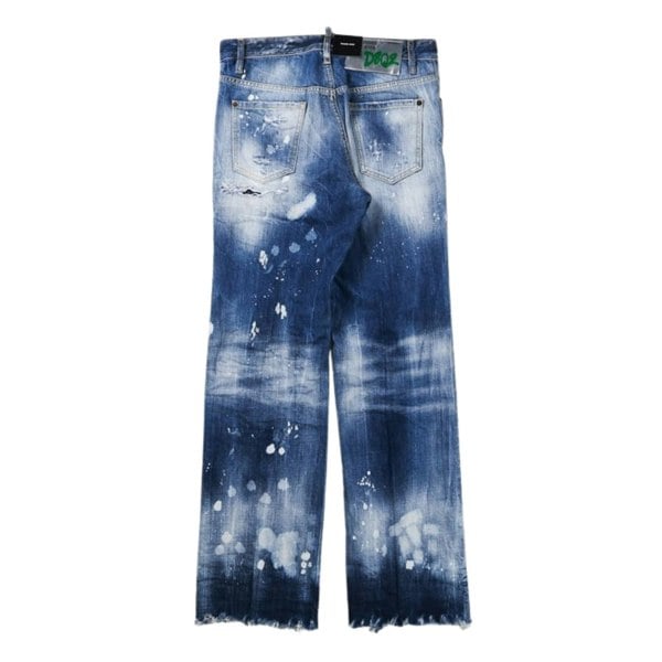 DSQUARED2 S71LB1120 S30309 ROADIE JEAN 470 NAVY BLUE JEANS Mens 42