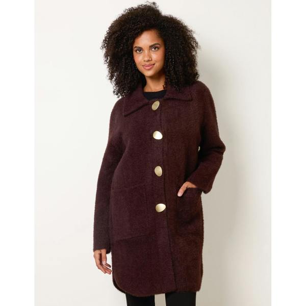Blue Vanilla Overcoat With Classic Collar