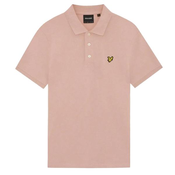 Lyle & Scott Plain Polo Shirt Pink Grapefruit