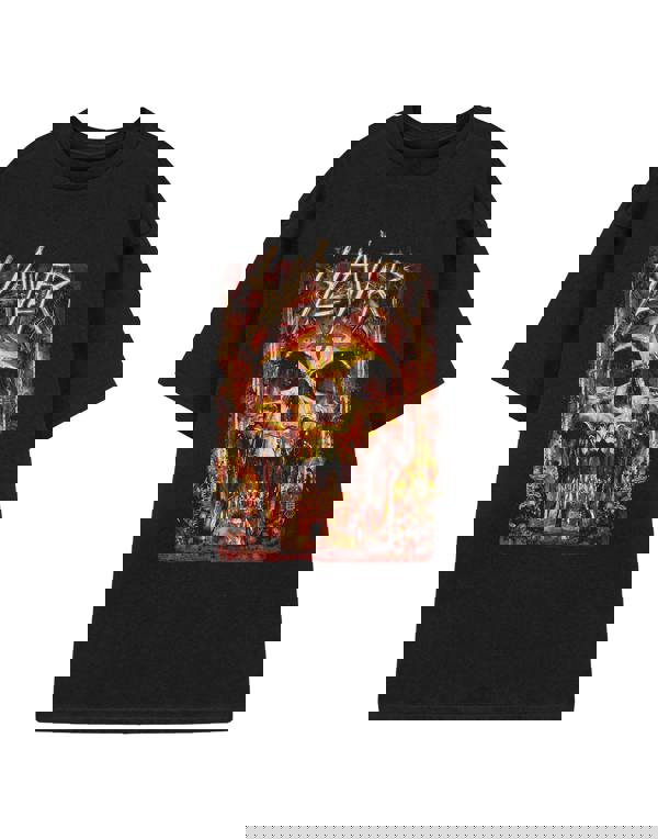 Slayer Mens Black Skull Short Sleeved T-Shirt