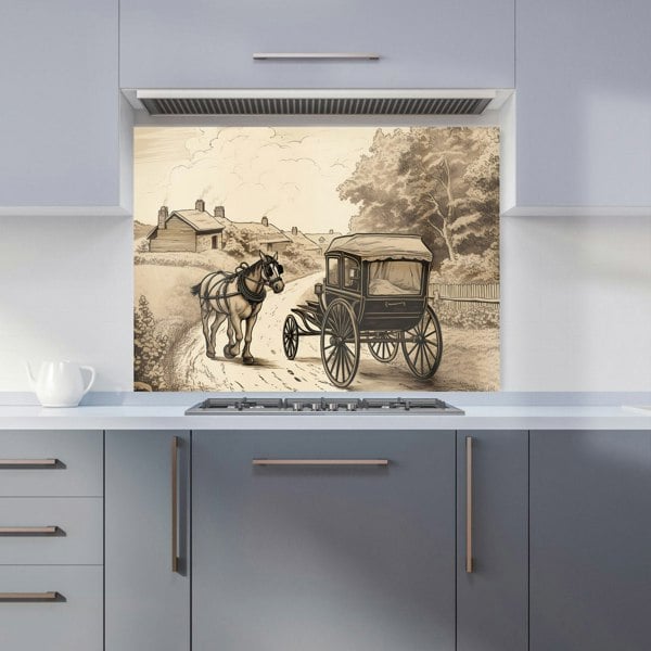 Warren Reed - Designer A Horse And His Cart Kitchen Splashback