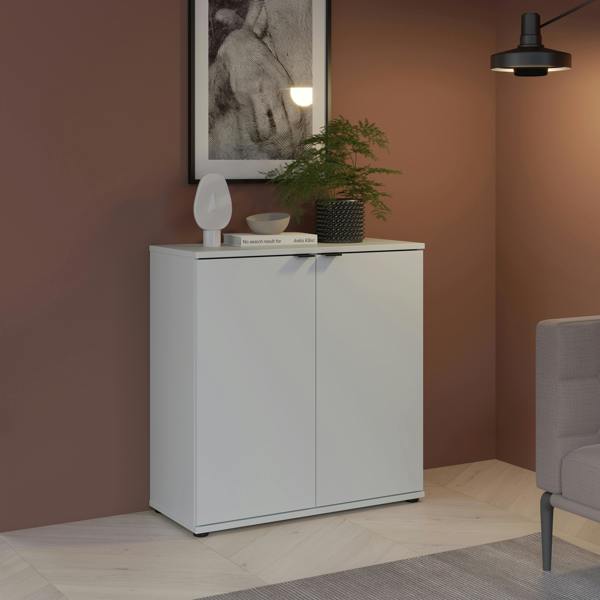 Furniture To Go Ganymede 2 Door Cupboard in Light Grey