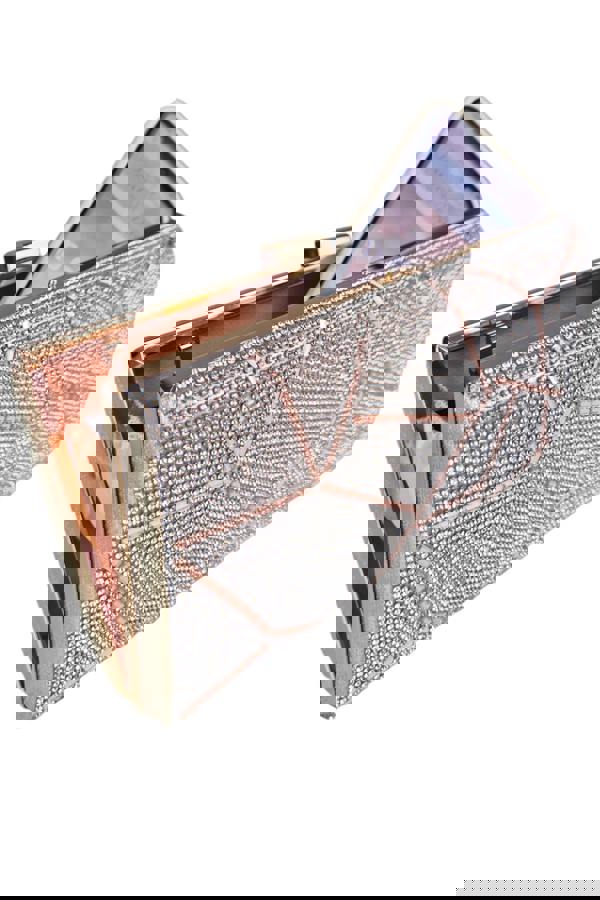 Paulo Due Abstract Diamante & Rhinestone Clutch Bag