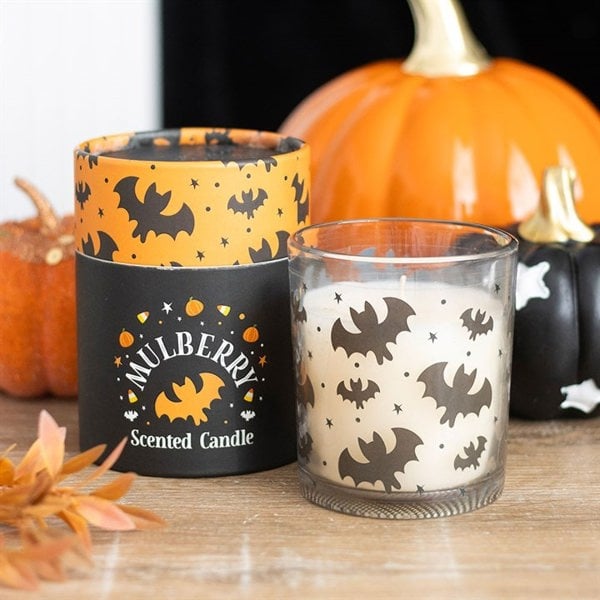 Serano Bat Print Mulberry Candle