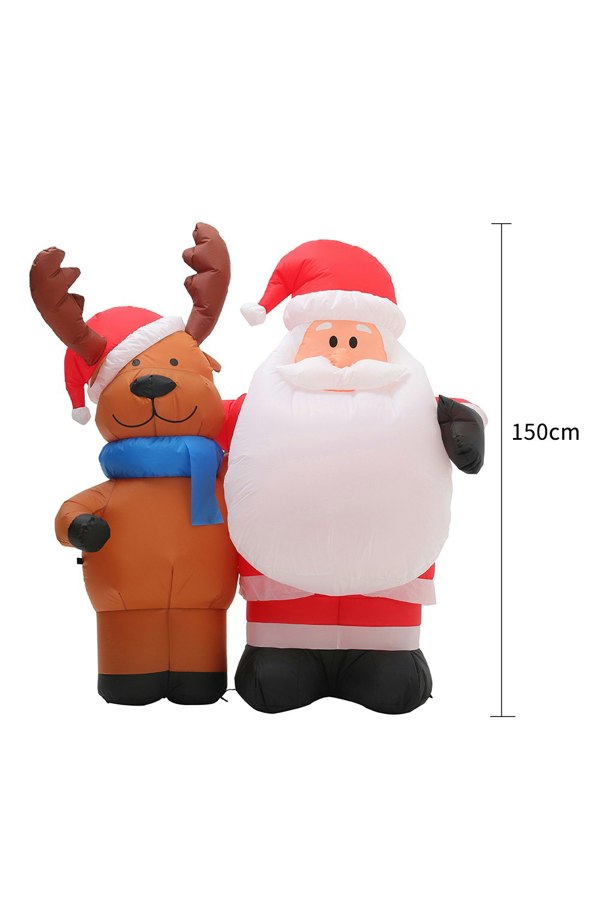 Living and Home Inflatable Christmas Air Blown with LED Light Outdoor Decor