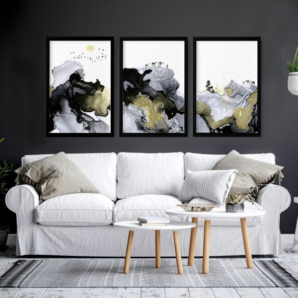 Wall art prints for living room | set of 3 wall art prints