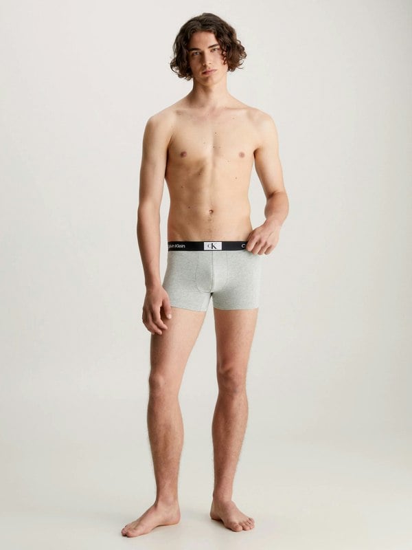 Calvin Klein 3 Pack Mens Trunks Black/Grey