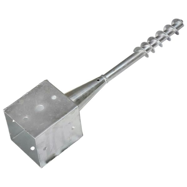 Berkfield Ground Spikes 6 pcs Silver 12x12x56 cm Galvanised Steel