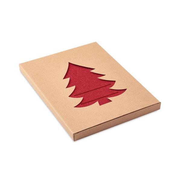 MidOcean Treesguard RPET Felt Cutlery Holder Set (Pack of 4) - Red