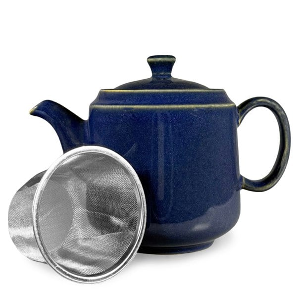 Navy Blue Teapot with Infuser