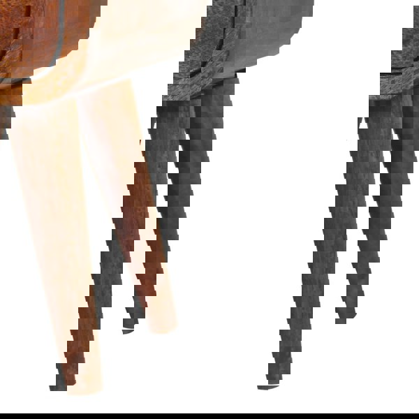 Artisan Furniture Solid Wood Extra Mini Chestnut Curve Open Slot Bedside