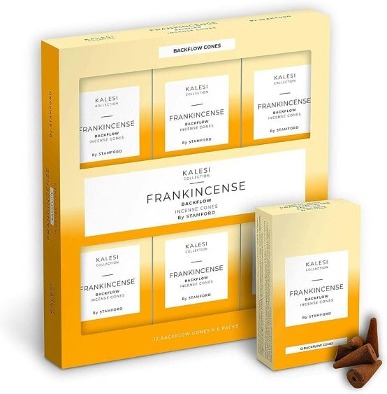 Kalesi Collection Frankincense Backflow Incense Cones Pack of 6