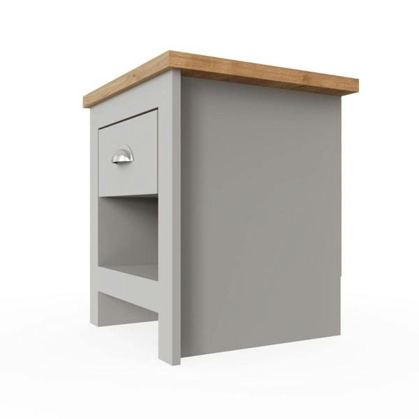 Timber Art Design Lisbon 1 Drawer Bedside Cabinet Bedroom Furniture Nightstand Table