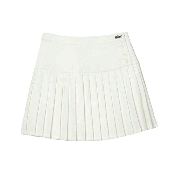 Lacoste Womens/Ladies Knitted Tennis Skirt - White - 