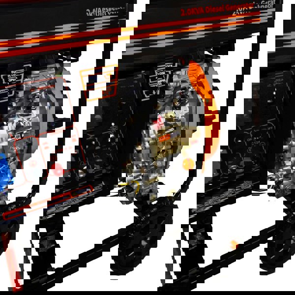 T-Mech 2kVA Portable Diesel Generator Open Frame