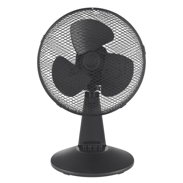 igenix 12 Inch Desk Fan, 3 Speeds, Black