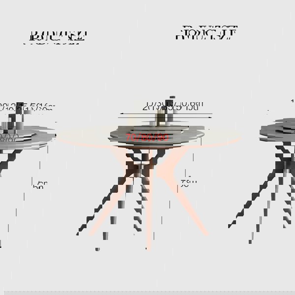 Leah Round Dining Table Set with coffee table transforms into dining table