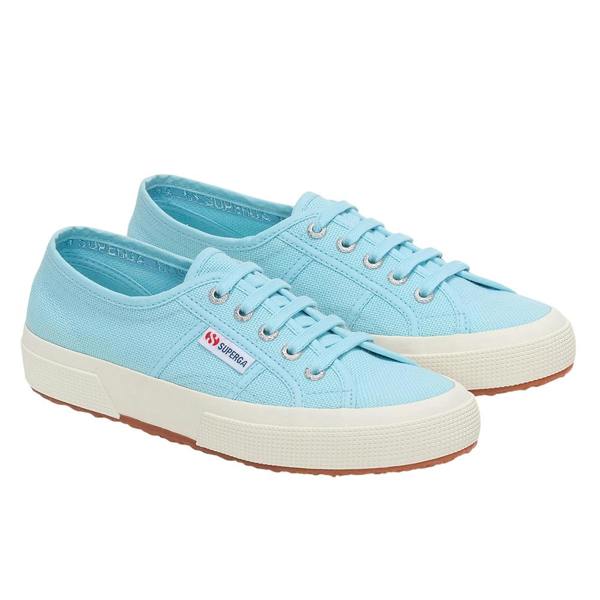 Superga Unisex Adult 2750 Cotu Classic Vegan Trainers - Crystal Azul/Avorio - 