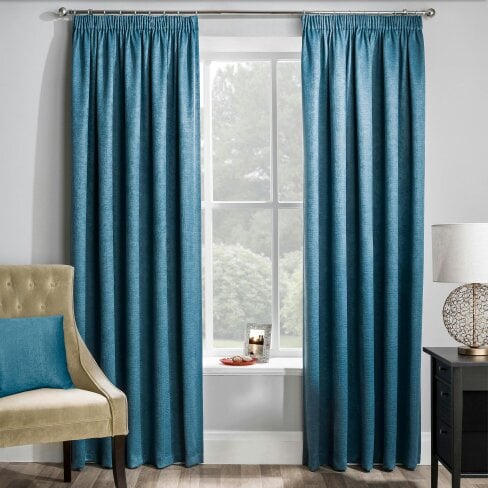 Enhanced Living Matrix Plain Thermal Room Darkening Energy Saving Tape Top Curtains For Living Rooms & Bedrooms
