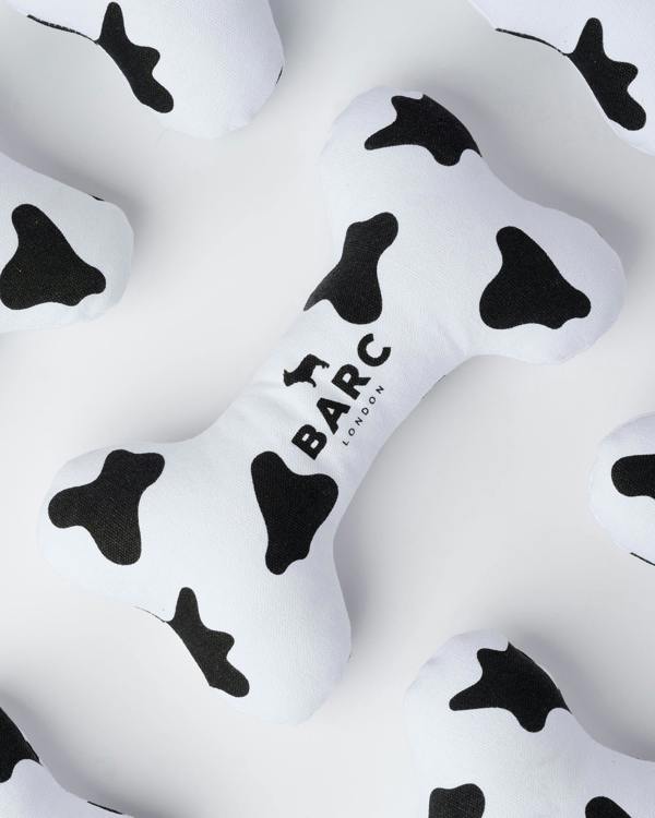 Barc London Cow Squeaky Dog Bone Toy
